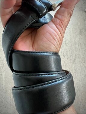 Cole Haan Black Leather Belt, sz 36